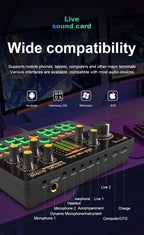 StreamStation BT – 4-Channel Gaming Audio Mixer with Bluetooth 5.0, Voice Changer & USB-C Plug-and-Play for PC/Phone Streaming