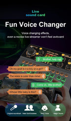 StreamStation BT – 4-Channel Gaming Audio Mixer with Bluetooth 5.0, Voice Changer & USB-C Plug-and-Play for PC/Phone Streaming