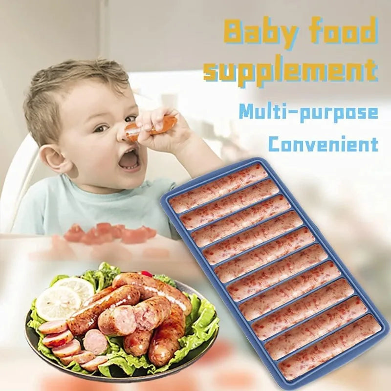 Long-Stick Ice Cube Tray with Lid – Slim 4" Silicone Mold for Water Bottles & Cocktails, Stackable, Easy-Release, BPA-Free