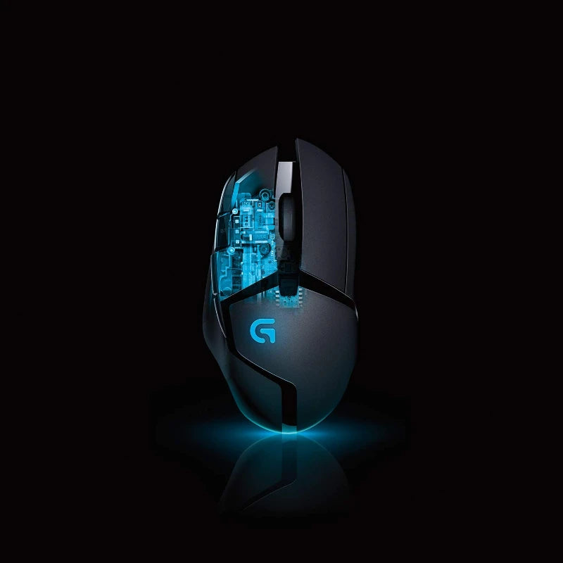 Logitech G402 Hyperion Fury – 500 IPS Fusion Engine Wired Gaming Mouse, 8 Programmable Buttons, On-The-Fly 4,000 DPI, RGB Lighting