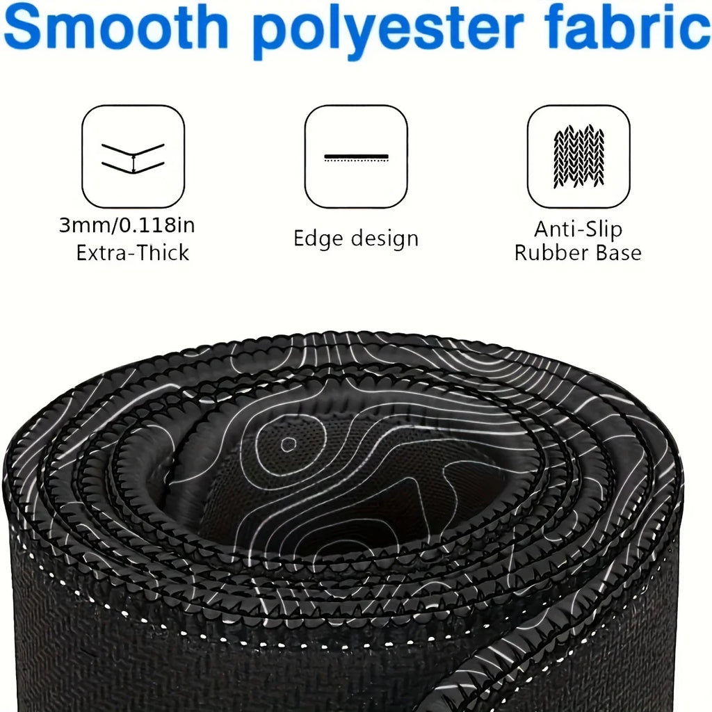 B-Smooth Extended Gaming Mouse Pad – Stitched-Edge, Non-Slip Rubber Base, Speed-Control Surface (12×24" / 16×36")