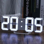 3D Floating LED Digital Clock – Auto-Dimming USB-C Desk Alarm