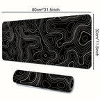 B-Smooth Extended Gaming Mouse Pad – Stitched-Edge, Non-Slip Rubber Base, Speed-Control Surface (12×24" / 16×36")