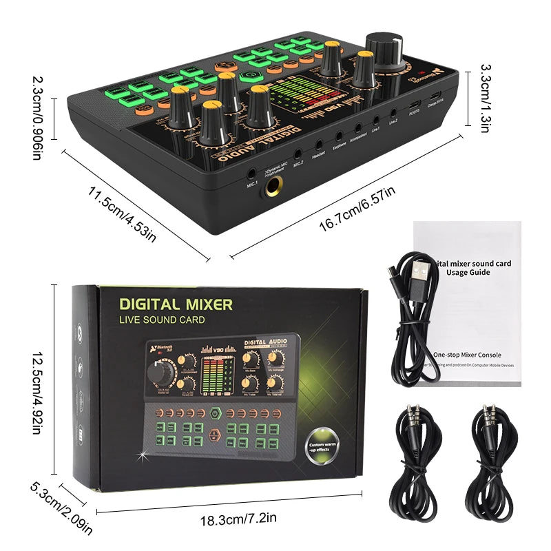 StreamStation BT – 4-Channel Gaming Audio Mixer with Bluetooth 5.0, Voice Changer & USB-C Plug-and-Play for PC/Phone Streaming