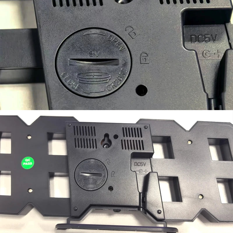 3D Floating LED Digital Clock – Auto-Dimming USB-C Desk Alarm