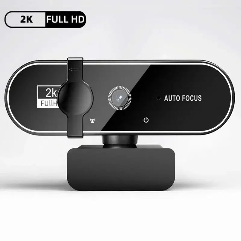SJIYue 4K Webcam – 30 fps Ultra-HD / 60 fps 1080p with Dual Noise-Cancelling Mics, Autofocus, Privacy Cover & Mini Tripod