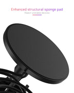 AOIEUUAI RGB USB Mic – Plug-&-Play Studio Sound with Tap-to-Mute & 8-Color Light Ring