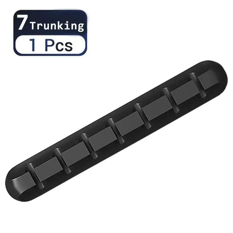 EasySorting Self-Adhesive Cable Anchors – Mini Silicone Cord Holders for Desk, Car & Nightstand