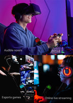 AOIEUUAI RGB USB Mic – Plug-&-Play Studio Sound with Tap-to-Mute & 8-Color Light Ring