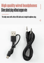 Y08 Bluetooth 5.3 Foldable Headset – 40 hr ANC Wireless Gaming & Music Over-Ear Phones, USB-C Quick Charge