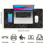 B-Smooth Extended Gaming Mouse Pad – Stitched-Edge, Non-Slip Rubber Base, Speed-Control Surface (12×24" / 16×36")