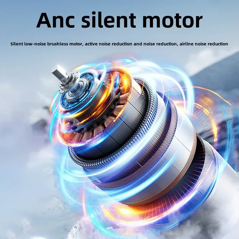 Balashov 5-in-1 Ice-Compress Handheld Fan – 5 200 mAh Power Bank, 100-Speed Turbo Cooling, USB-C Rechargeable with LED Display