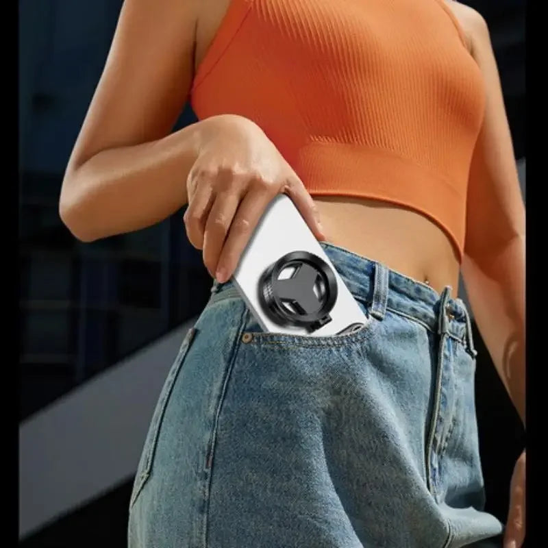 Magnetic 52 mm CPL Filter Kit – Snap-On Circular Polarizer for All iPhones, MagSafe Ring + Universal Clip, Glare-Cut Sky/Color Boost